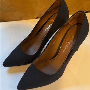 Donald J. Pliner Black Pointed Toe Heels